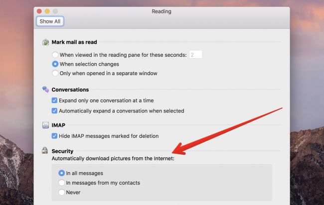 outlook for mac new message sound turn off